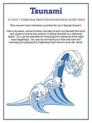 Tsunami Concert Band sheet music cover Thumbnail